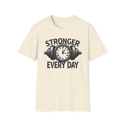 Stronger Every Day T-Shirt – Motivational Gym & Fitness Tee