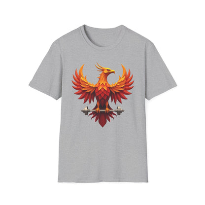 Phoenix Strength Gym T-Shirt – Rise, Lift & Conquer