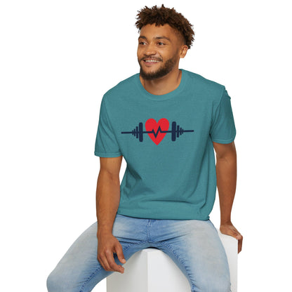 Heartbeat of Fitness T-Shirt – Lift with Passion, Train with Heart