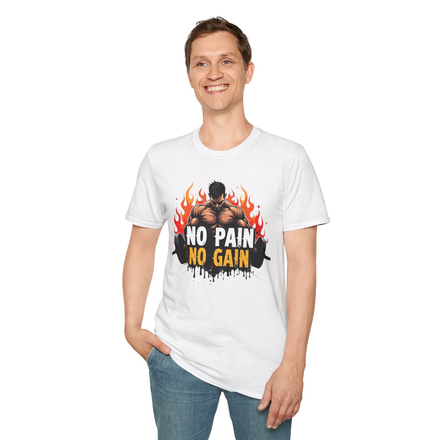 No Pain No Gain T-Shirt – Hardcore Gym & Workout Tee