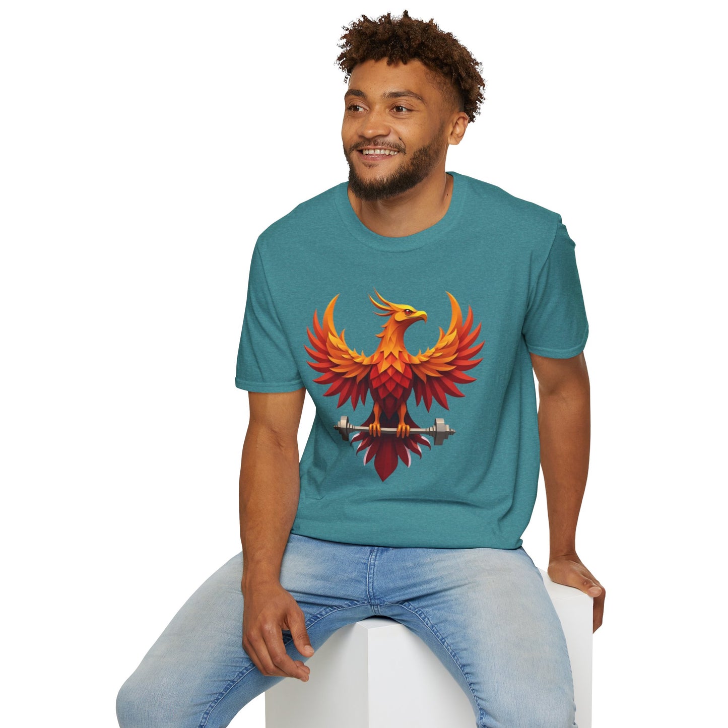 Phoenix Strength Gym T-Shirt – Rise, Lift & Conquer