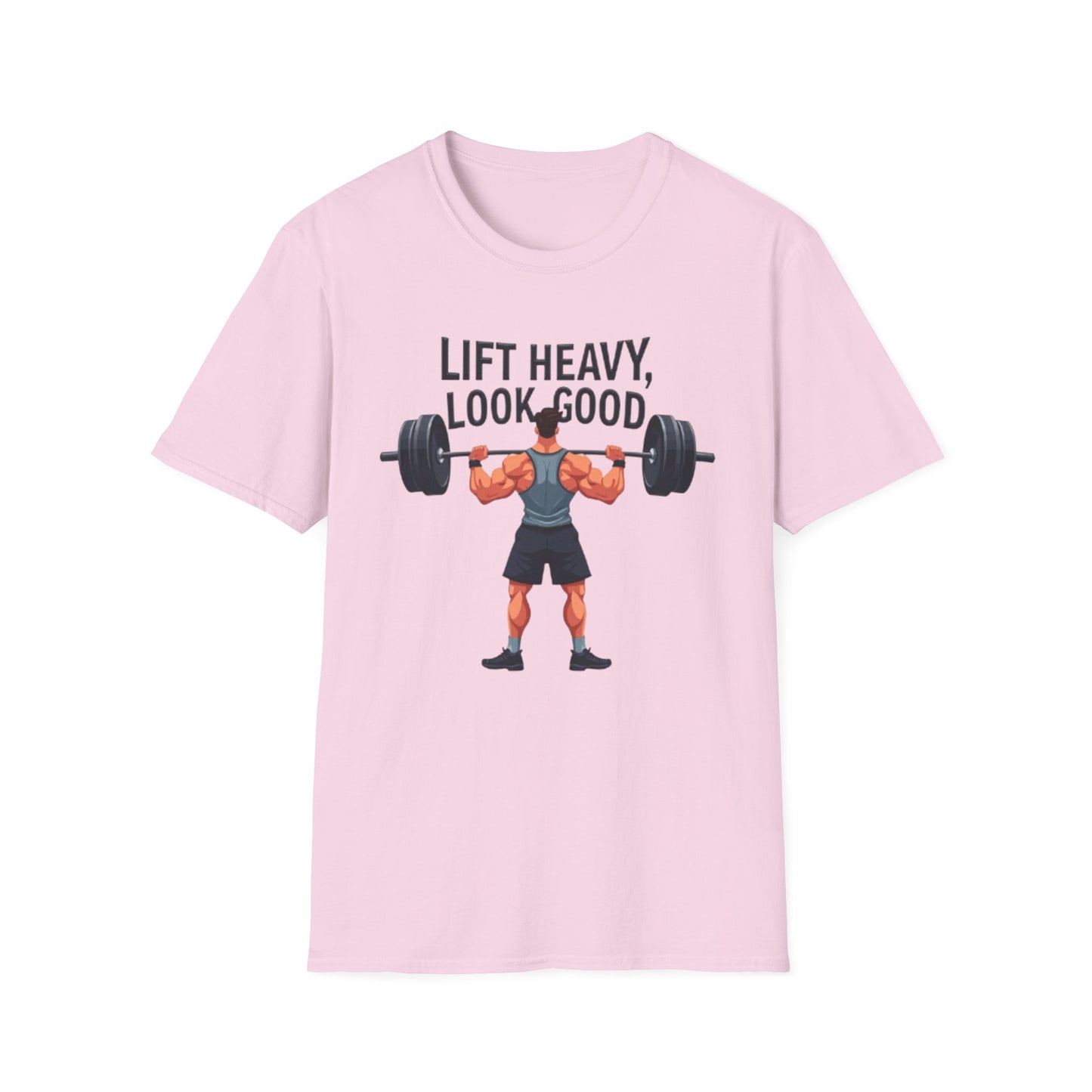 Lift Heavy, Look Good T-Shirt – Motivational Gym & Fitness Tee