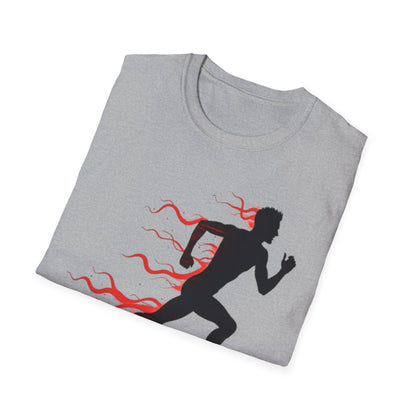 Flaming Speed Runner T-Shirt – Ignite Your Passion for Running