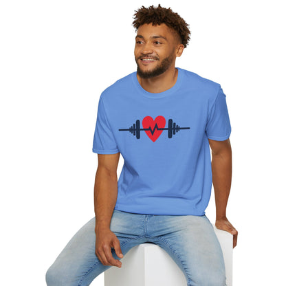 Heartbeat of Fitness T-Shirt – Lift with Passion, Train with Heart