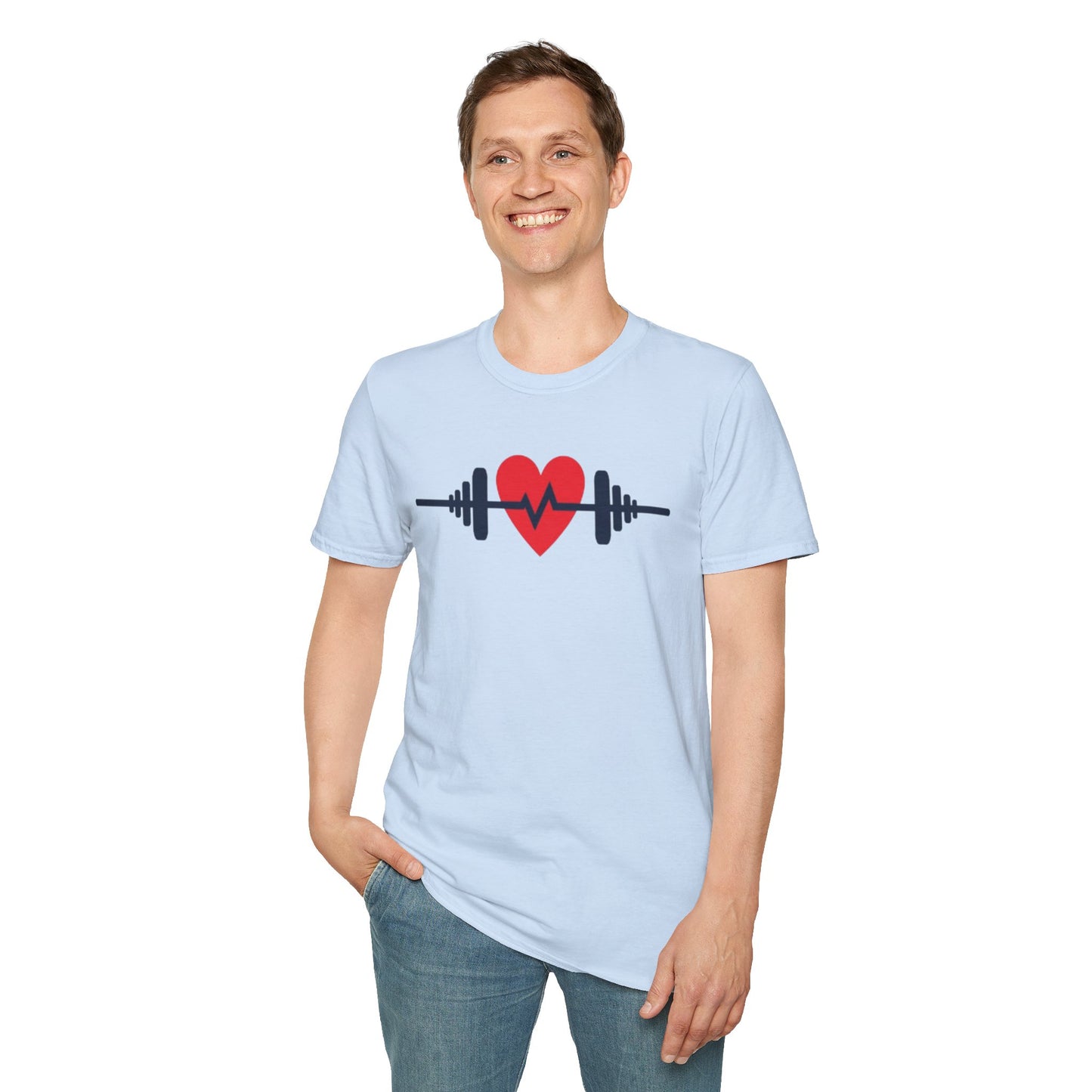 Heartbeat of Fitness T-Shirt – Lift with Passion, Train with Heart