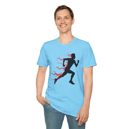 Flaming Speed Runner T-Shirt – Ignite Your Passion for Running