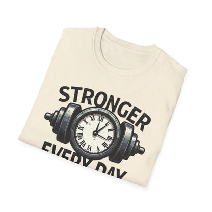 Stronger Every Day T-Shirt – Motivational Gym & Fitness Tee