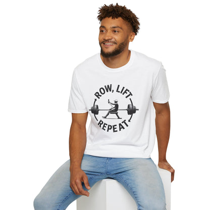 Row, Lift, Repeat T-Shirt – Gym & Functional Fitness Tee