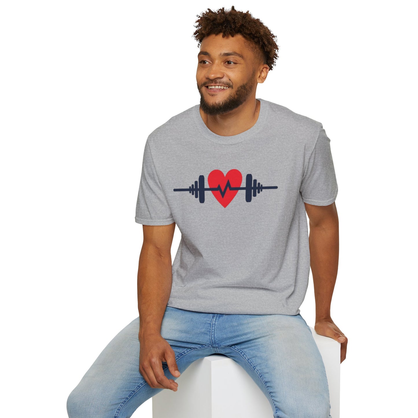 Heartbeat of Fitness T-Shirt – Lift with Passion, Train with Heart