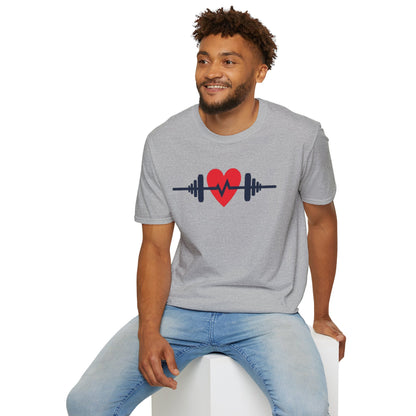 Heartbeat of Fitness T-Shirt – Lift with Passion, Train with Heart