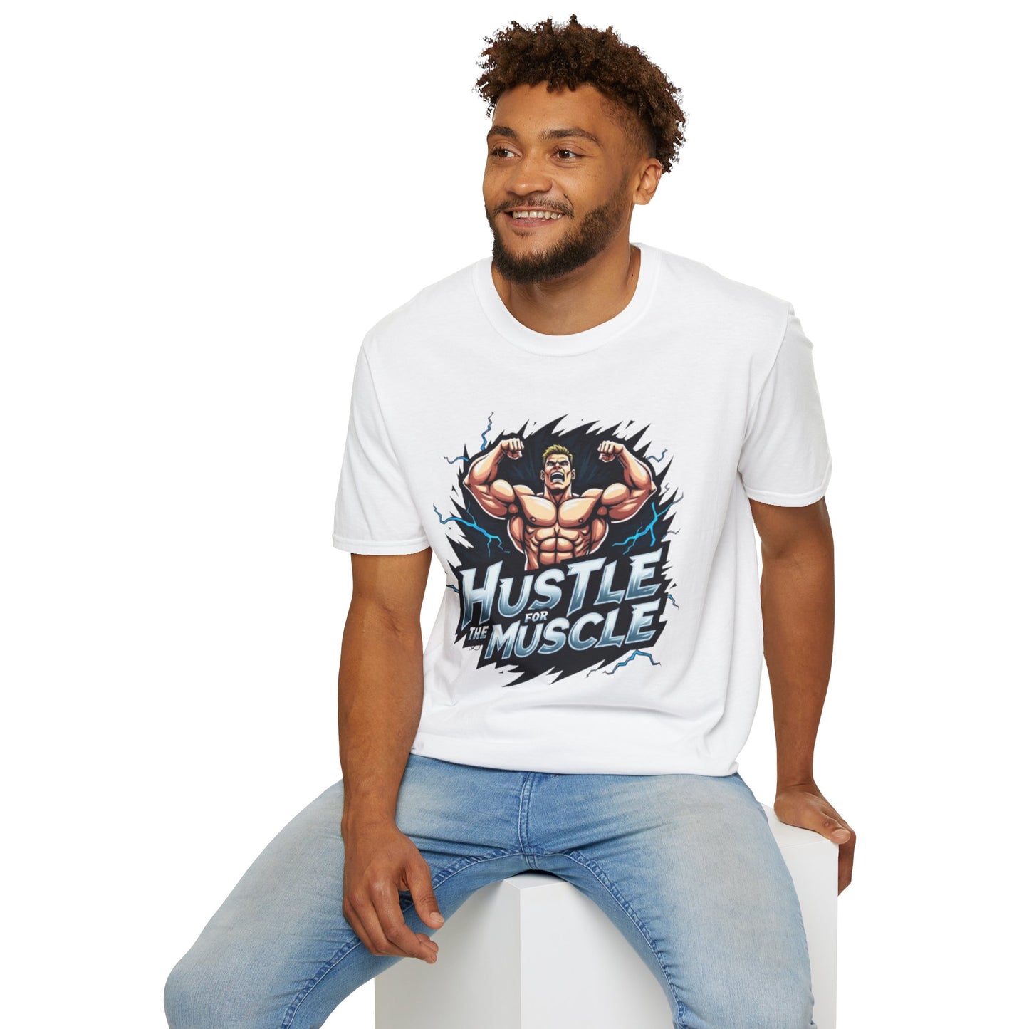 Hustle for the Muscle T-Shirt – Hardcore Gym & Fitness Tee