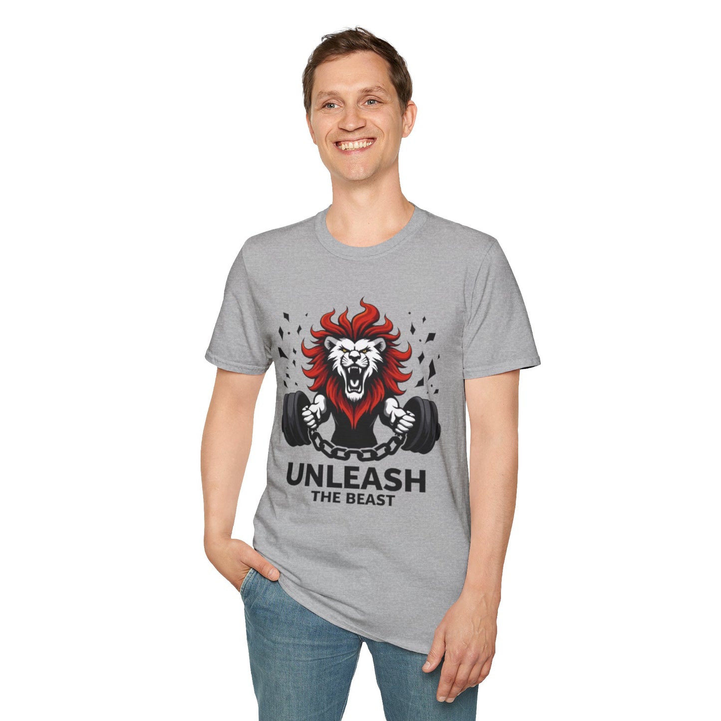 Unleash the Beast T-Shirt – Power, Strength & Gym Motivation