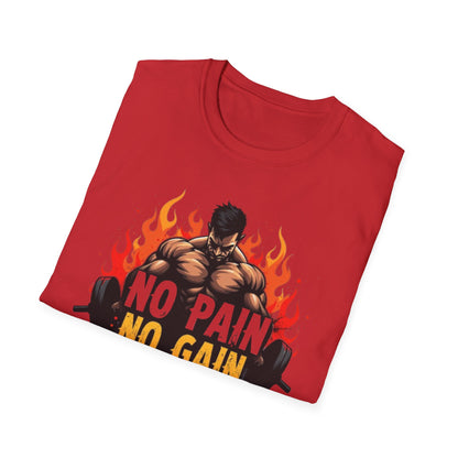 No Pain No Gain T-Shirt – Hardcore Gym & Workout Tee