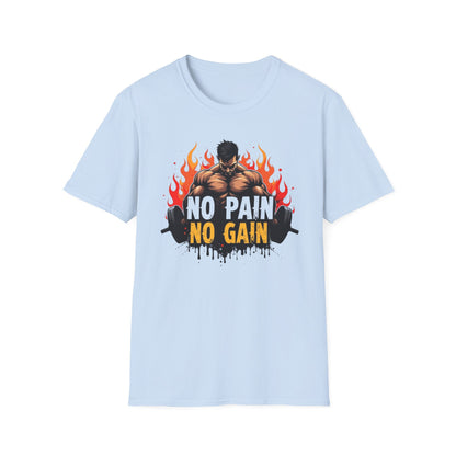 No Pain No Gain T-Shirt – Hardcore Gym & Workout Tee