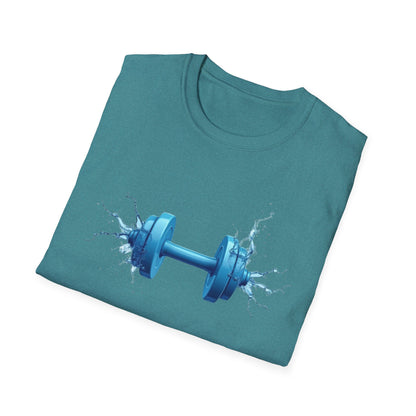 Hydro Strength Dumbbell T-Shirt – Power, Performance & Fluidity