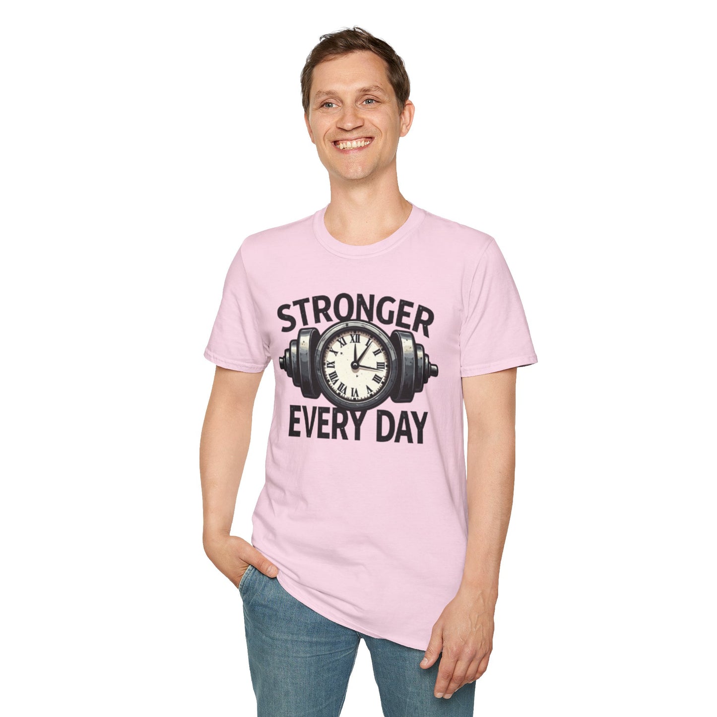 Stronger Every Day T-Shirt – Motivational Gym & Fitness Tee