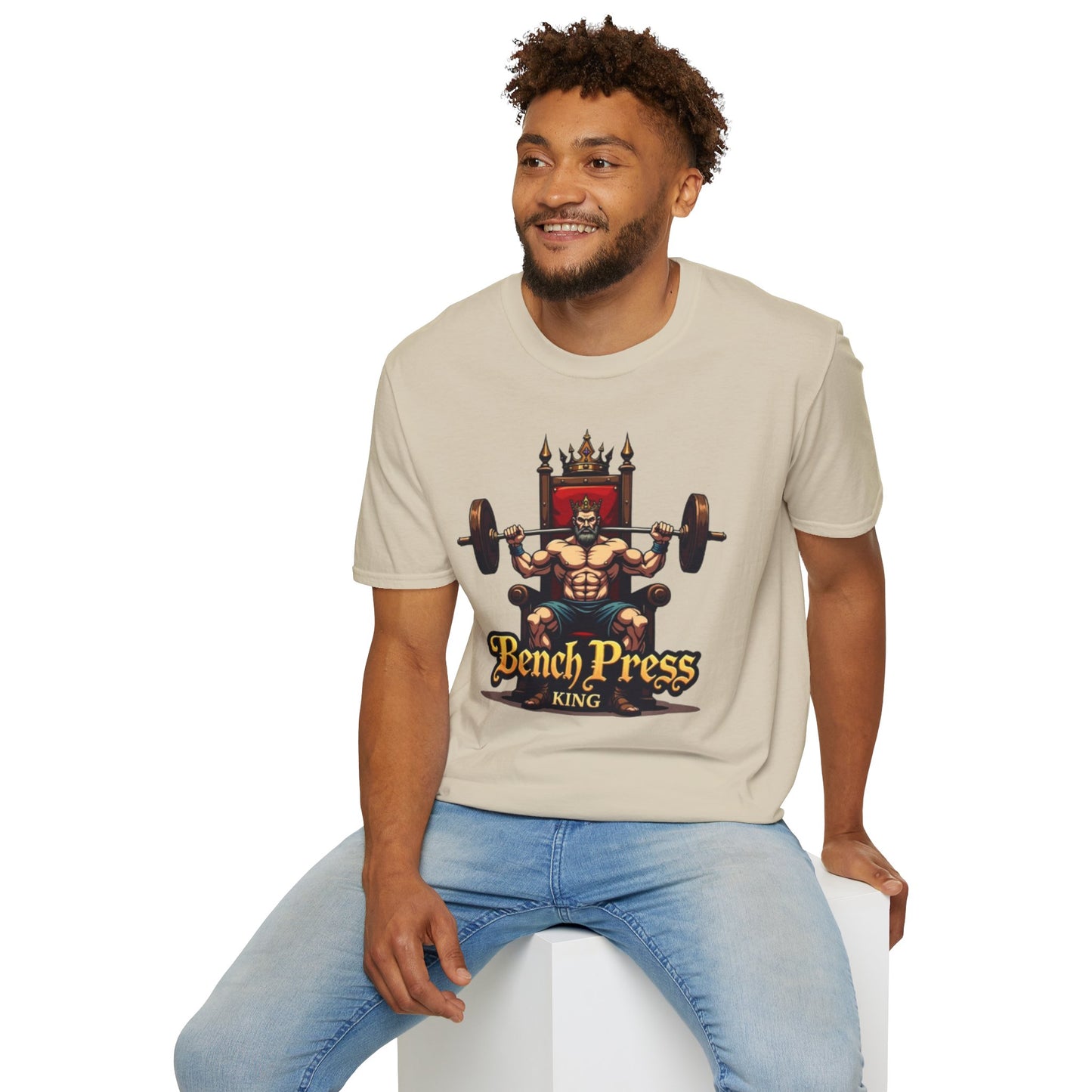 Bench Press King T-Shirt – Funny Gym & Powerlifting Tee