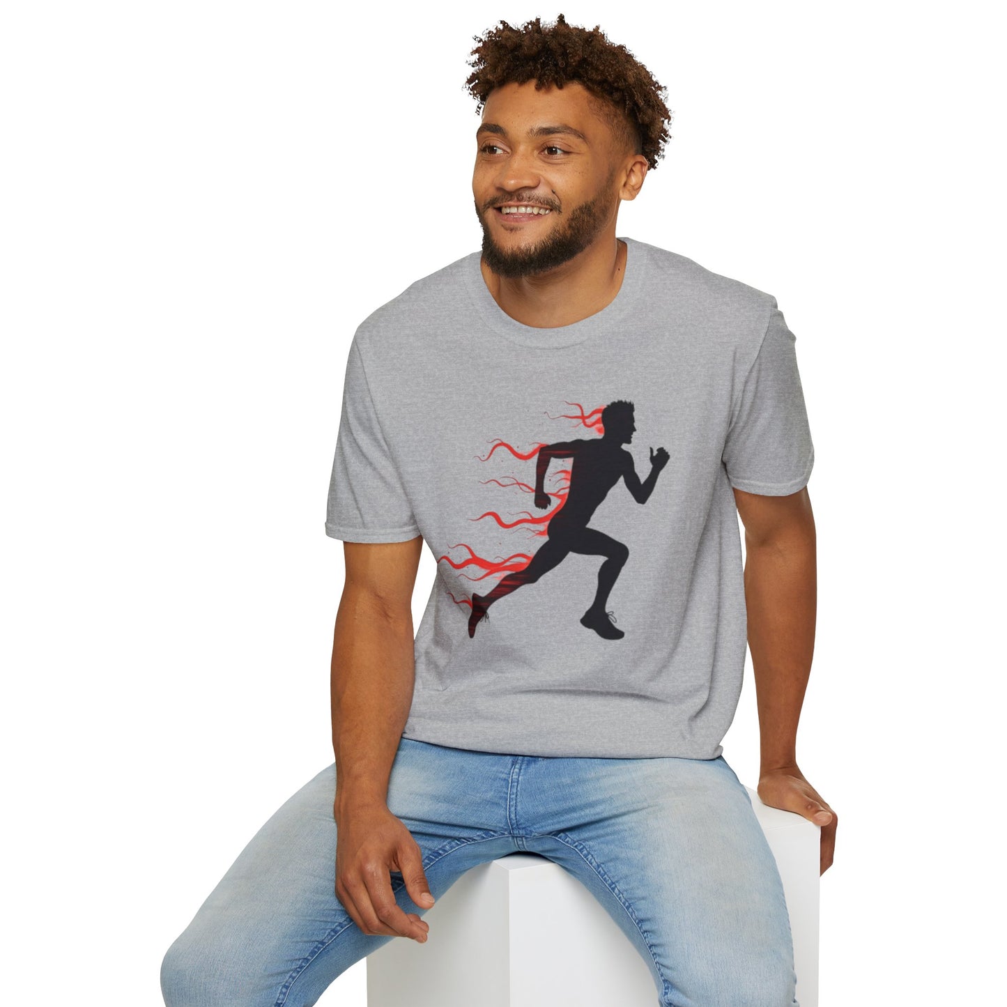 Flaming Speed Runner T-Shirt – Ignite Your Passion for Running