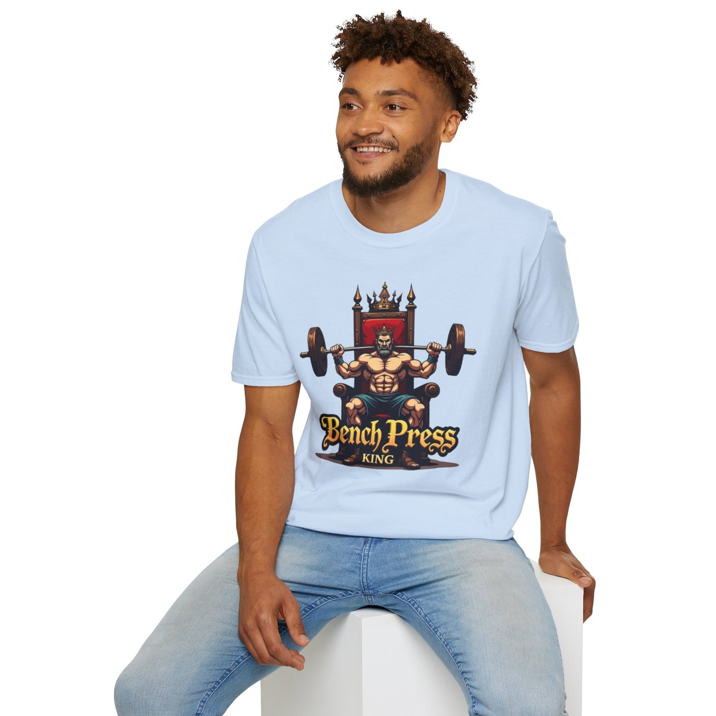 Bench Press King T-Shirt – Funny Gym & Powerlifting Tee