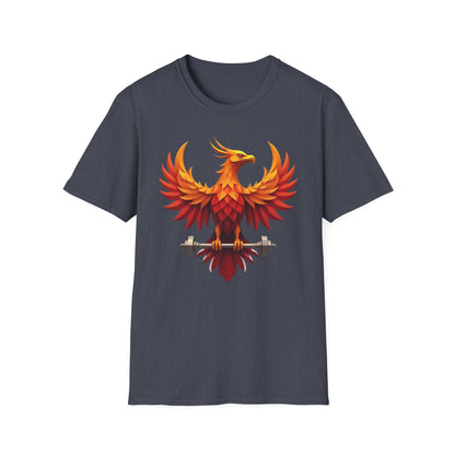 Phoenix Strength Gym T-Shirt – Rise, Lift & Conquer