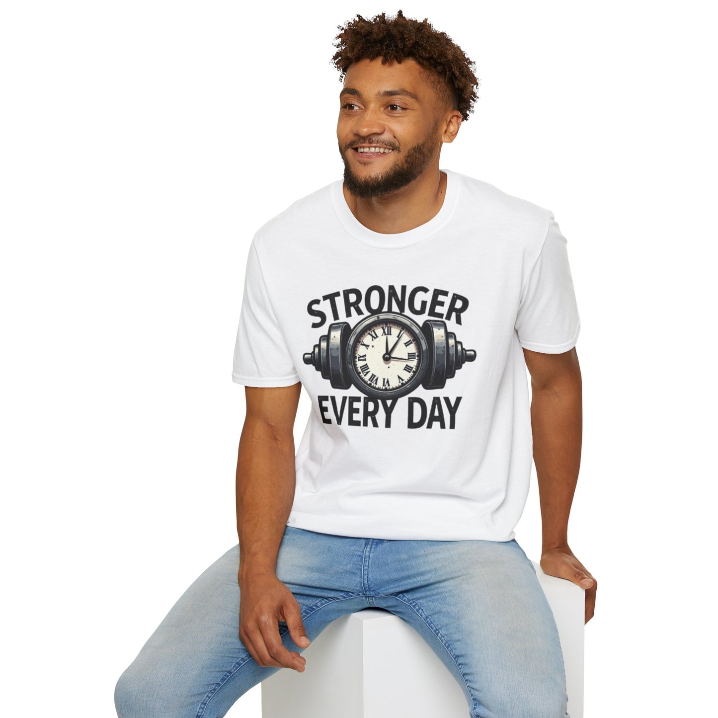 Stronger Every Day T-Shirt – Motivational Gym & Fitness Tee