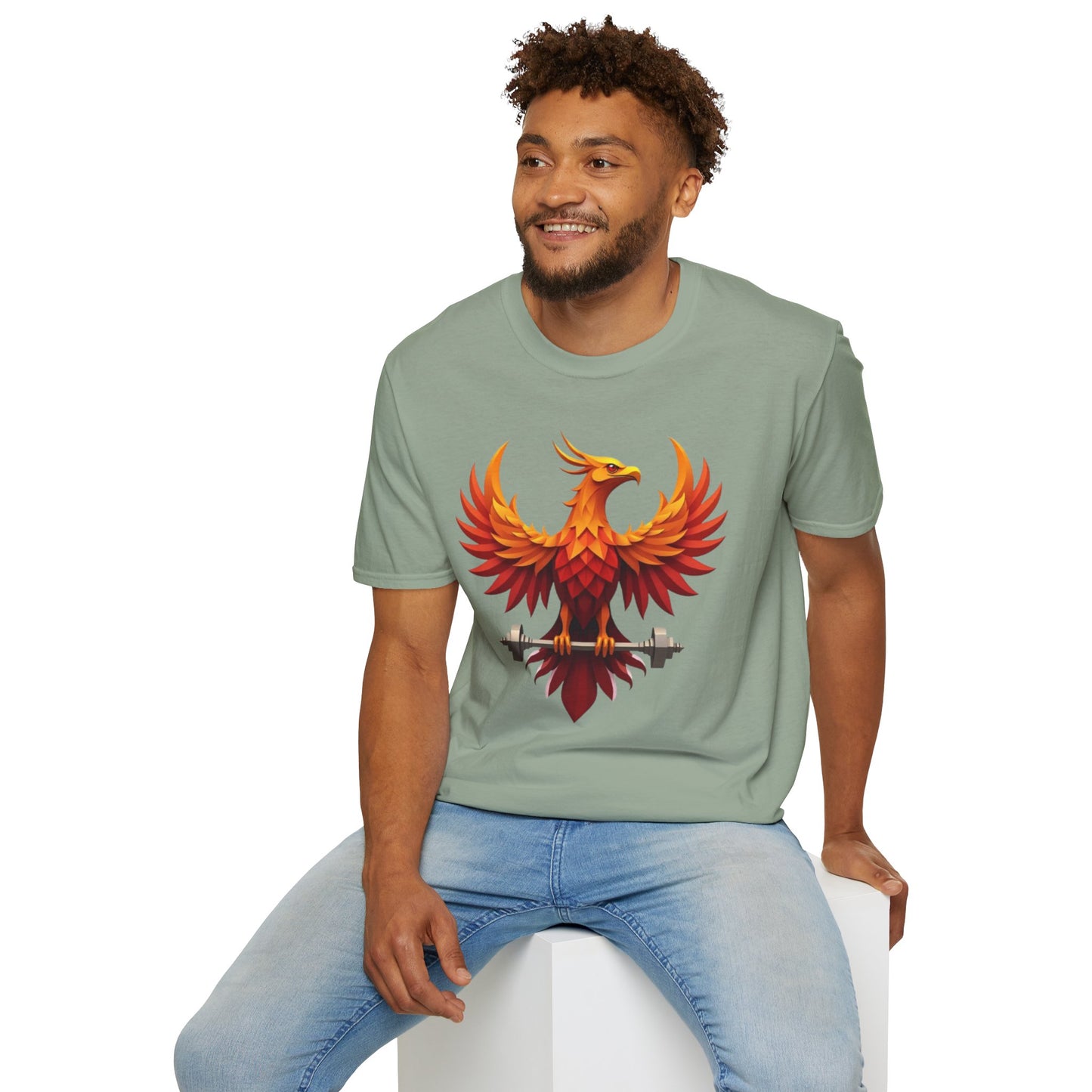 Phoenix Strength Gym T-Shirt – Rise, Lift & Conquer