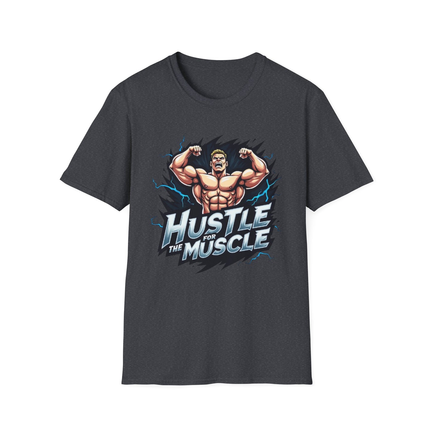 Hustle for the Muscle T-Shirt – Hardcore Gym & Fitness Tee