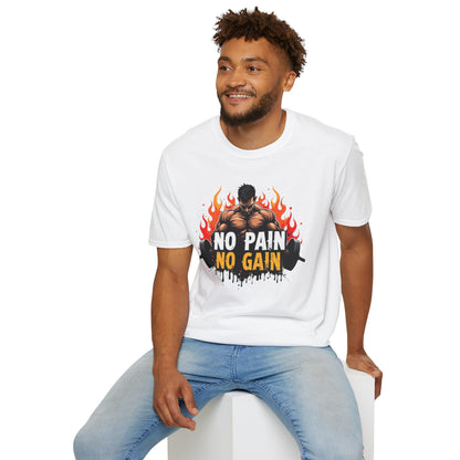 No Pain No Gain T-Shirt – Hardcore Gym & Workout Tee