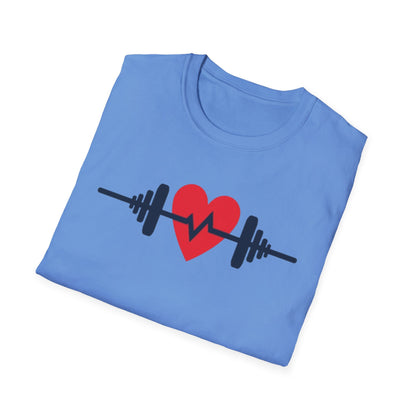 Heartbeat of Fitness T-Shirt – Lift with Passion, Train with Heart