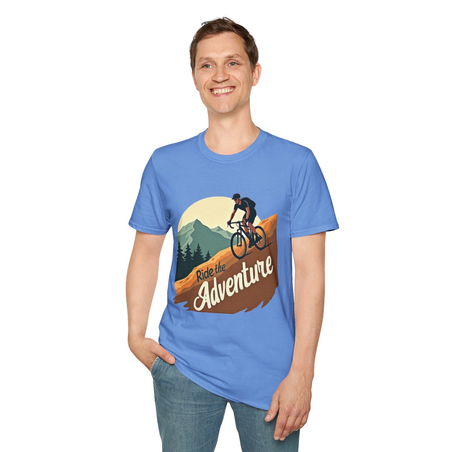 Ride the Adventure T-Shirt – Cycling & Outdoor Exploration