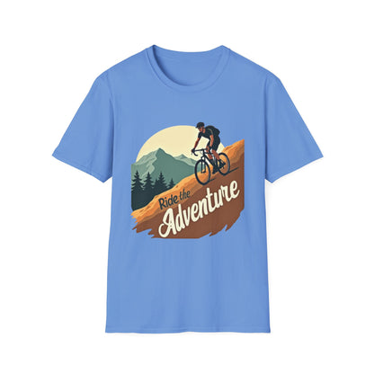 Ride the Adventure T-Shirt – Cycling & Outdoor Exploration