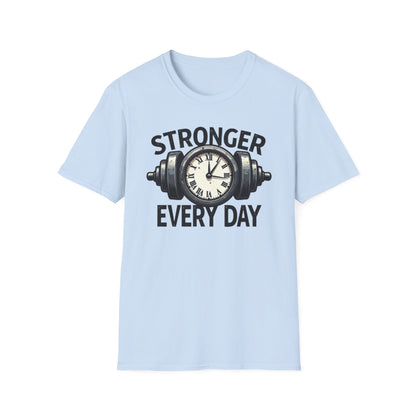 Stronger Every Day T-Shirt – Motivational Gym & Fitness Tee