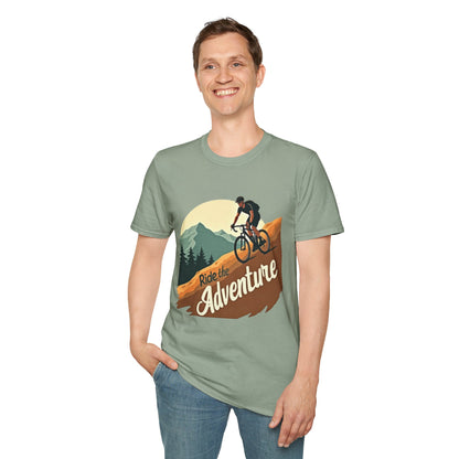 Ride the Adventure T-Shirt – Cycling & Outdoor Exploration