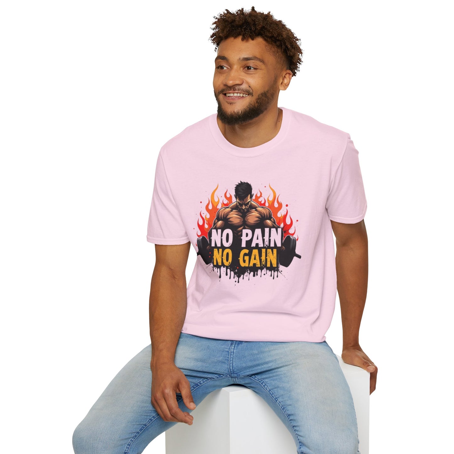 No Pain No Gain T-Shirt – Hardcore Gym & Workout Tee