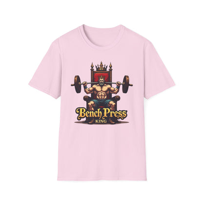 Bench Press King T-Shirt – Funny Gym & Powerlifting Tee