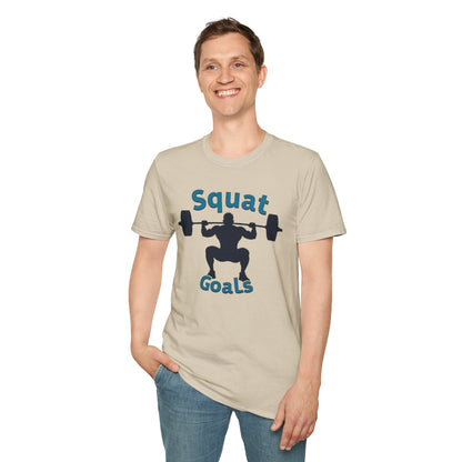 Squat Goals T-Shirt – Funny Gym & Powerlifting Tee