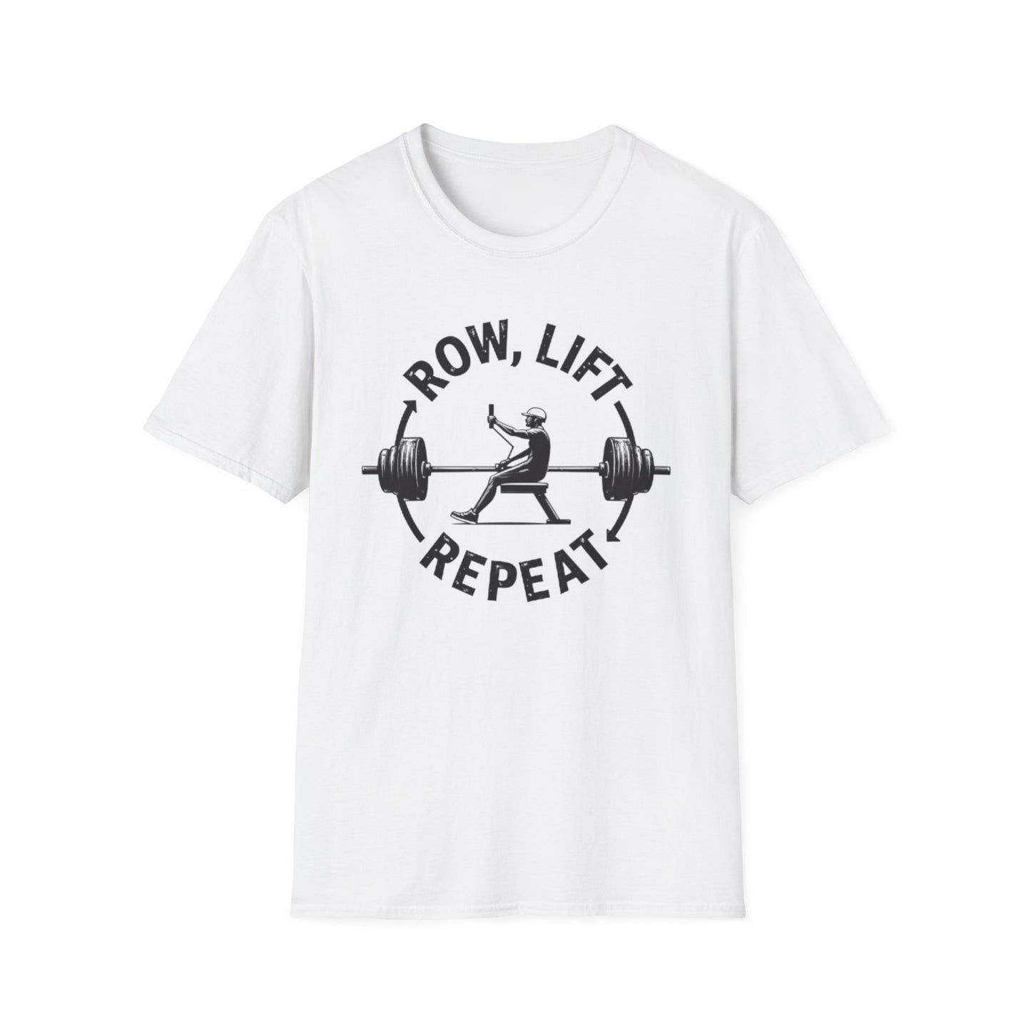 Row, Lift, Repeat T-Shirt – Gym & Functional Fitness Tee