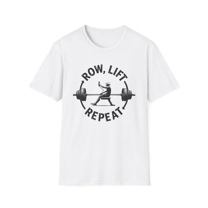 Row, Lift, Repeat T-Shirt – Gym & Functional Fitness Tee