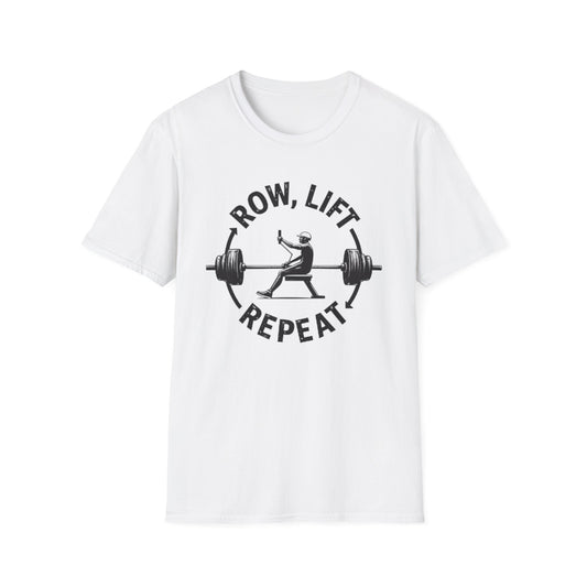 Row, Lift, Repeat T-Shirt – Gym & Functional Fitness Tee