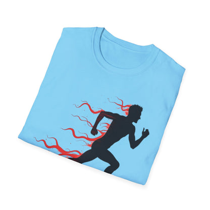 Flaming Speed Runner T-Shirt – Ignite Your Passion for Running