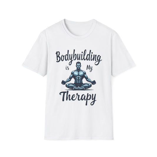 Bodybuilding Is My Therapy T-Shirt – Motivational Gym & Fitness Tee