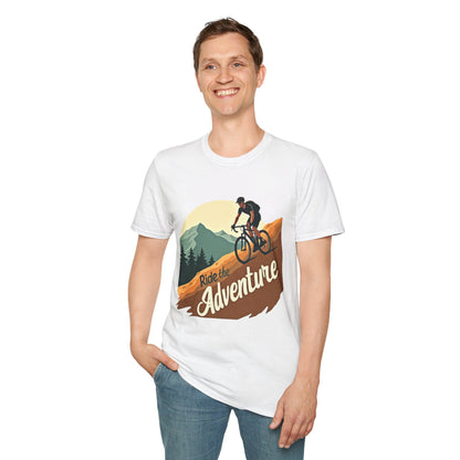 Ride the Adventure T-Shirt – Cycling & Outdoor Exploration