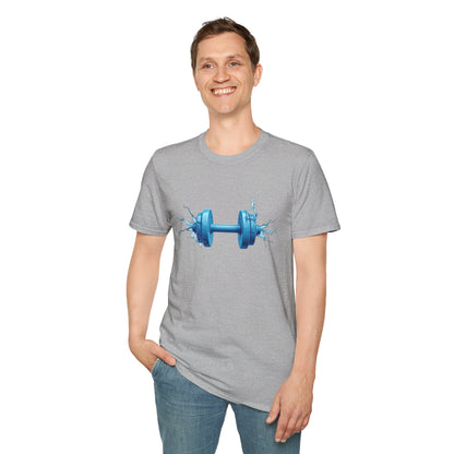 Hydro Strength Dumbbell T-Shirt – Power, Performance & Fluidity