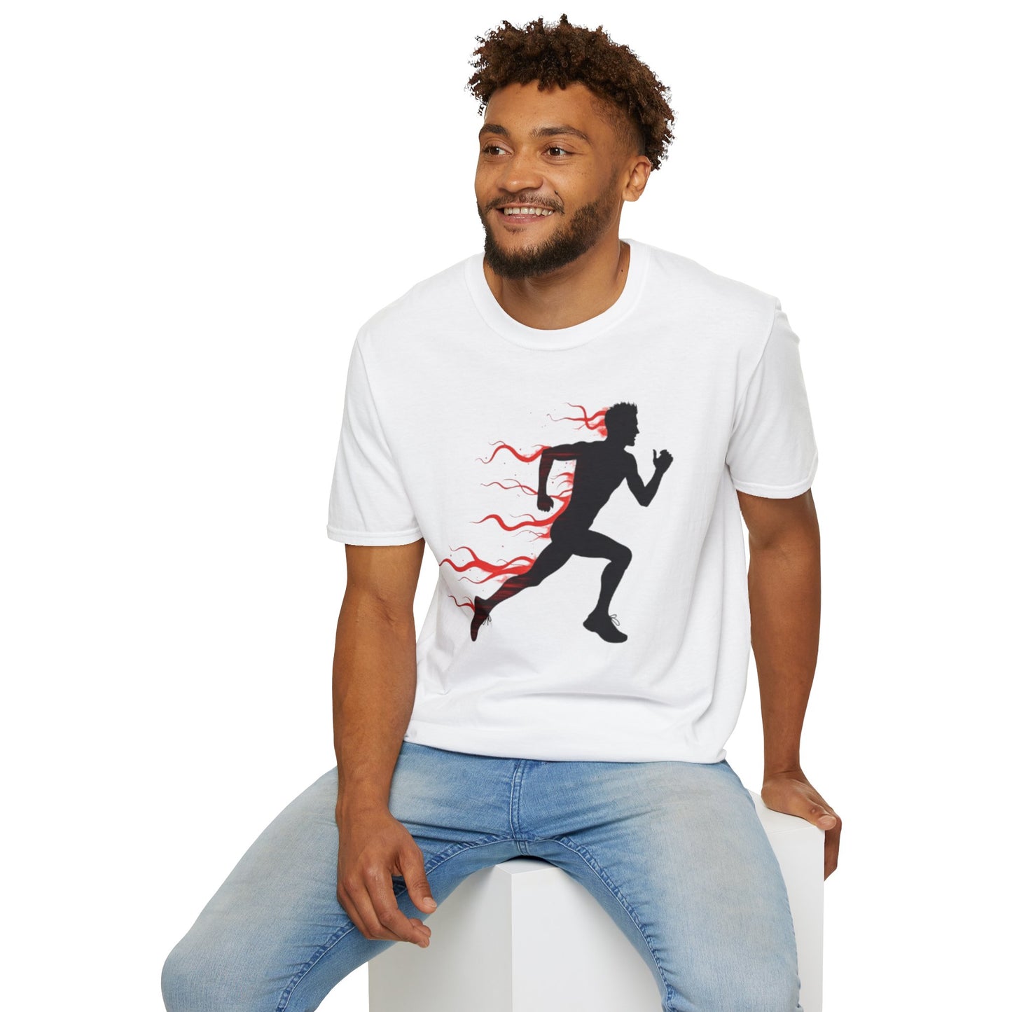 Flaming Speed Runner T-Shirt – Ignite Your Passion for Running