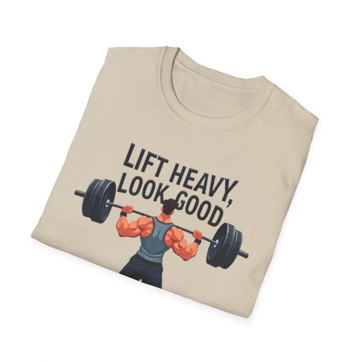 Lift Heavy, Look Good T-Shirt – Motivational Gym & Fitness Tee