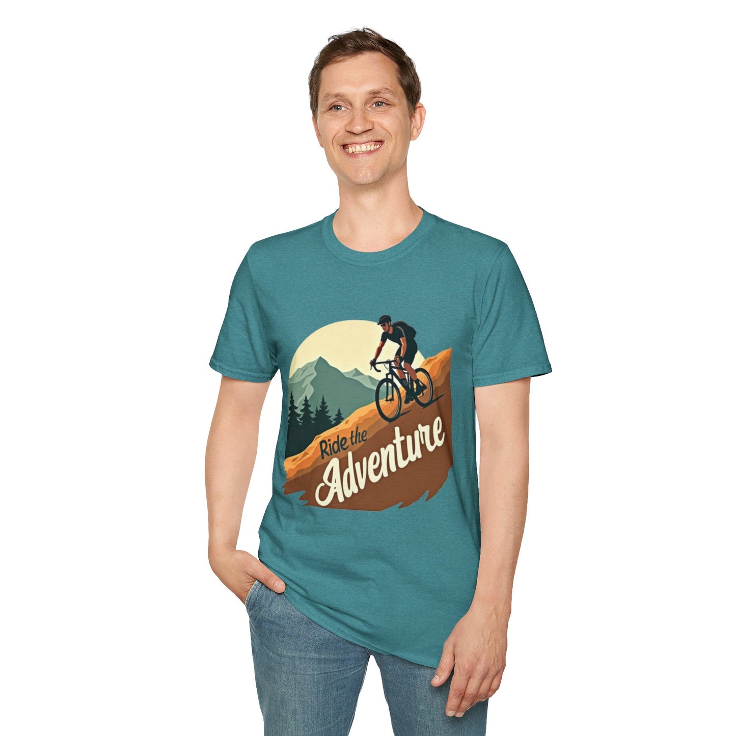 Ride the Adventure T-Shirt – Cycling & Outdoor Exploration