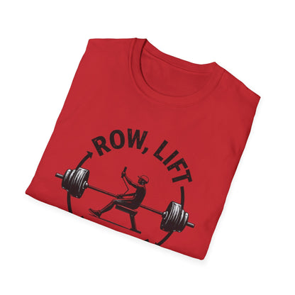 Row, Lift, Repeat T-Shirt – Gym & Functional Fitness Tee