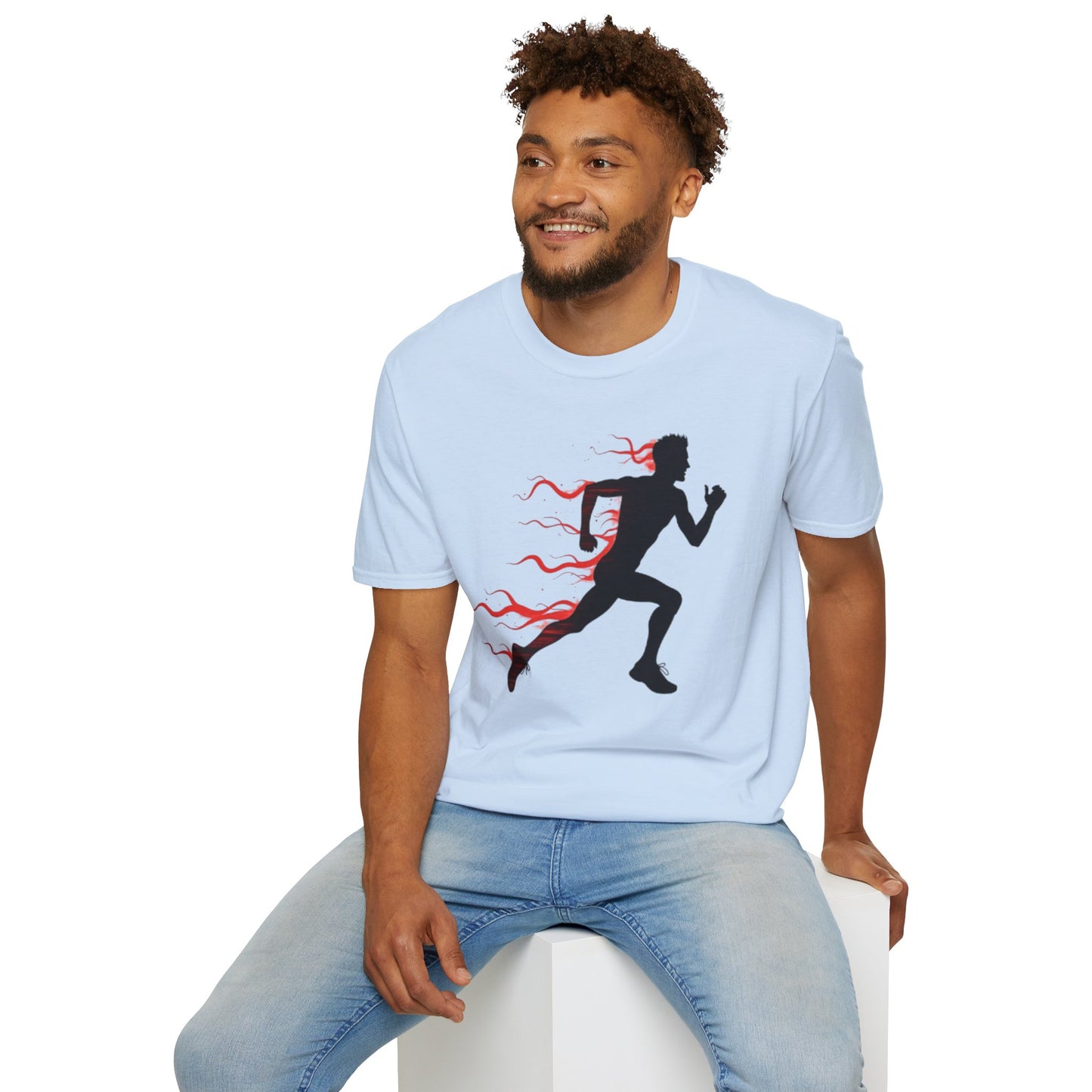 Flaming Speed Runner T-Shirt – Ignite Your Passion for Running