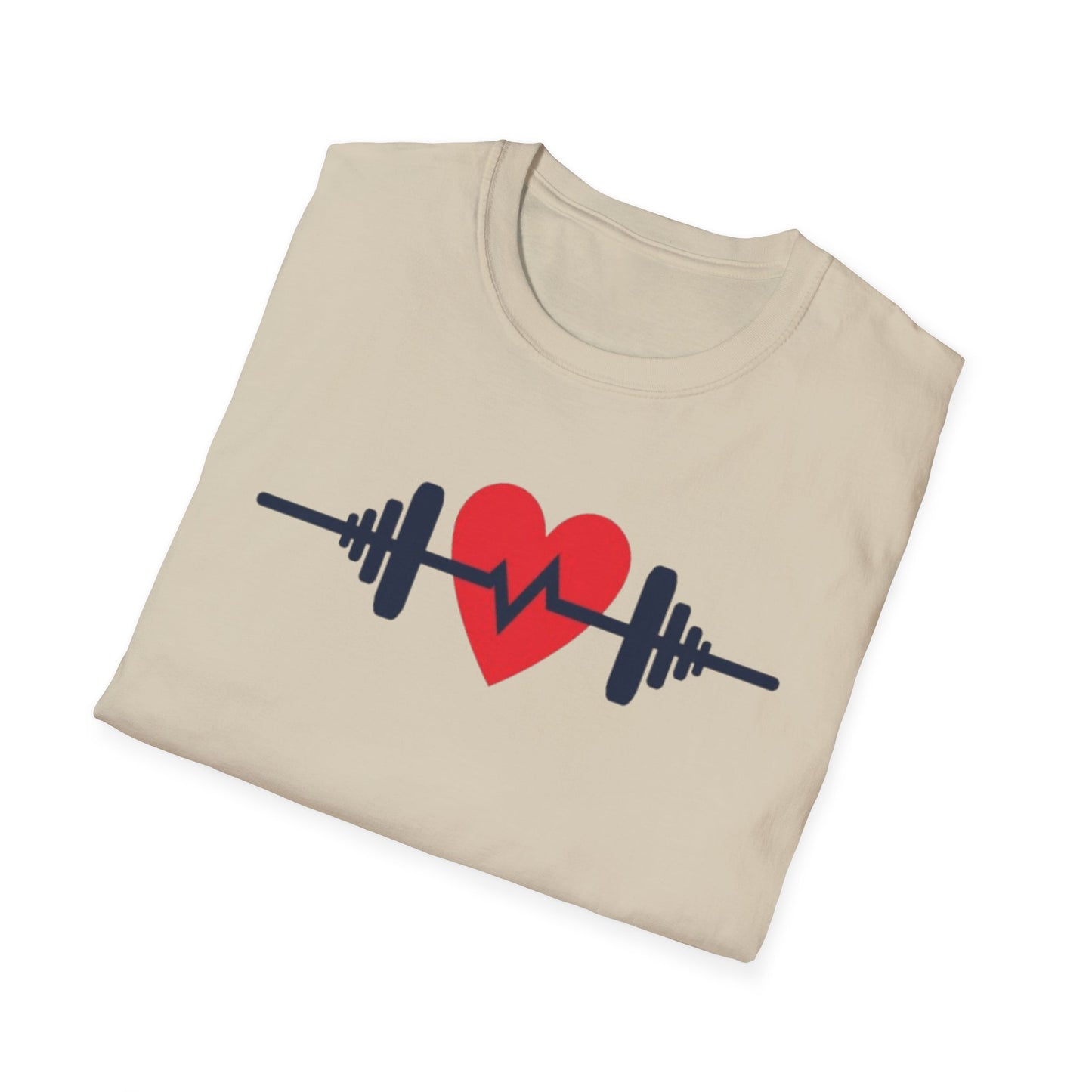 Heartbeat of Fitness T-Shirt – Lift with Passion, Train with Heart