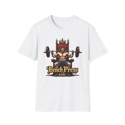 Bench Press King T-Shirt – Funny Gym & Powerlifting Tee